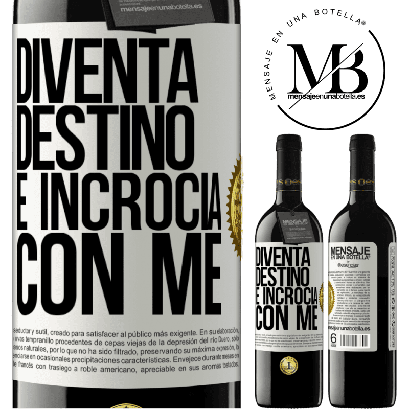 39,95 € Spedizione Gratuita | Vino rosso Edizione RED MBE Riserva Diventa destino e incrocia con me Etichetta Bianca. Etichetta personalizzabile Riserva 12 Mesi Raccogliere 2015 Tempranillo