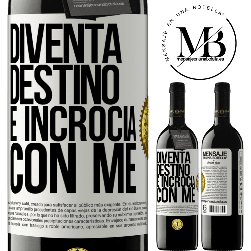 39,95 € Spedizione Gratuita | Vino rosso Edizione RED MBE Riserva Diventa destino e incrocia con me Etichetta Bianca. Etichetta personalizzabile Riserva 12 Mesi Raccogliere 2016 Tempranillo