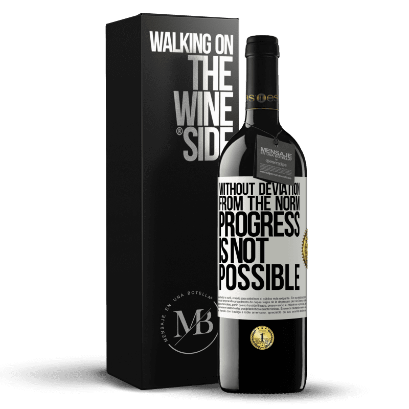 39,95 € Free Shipping | Red Wine RED Edition MBE Reserve Without deviation from the norm, progress is not possible White Label. Customizable label Reserve 12 Months Harvest 2014 Tempranillo