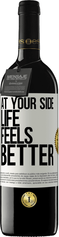 39,95 € | Red Wine RED Edition MBE Reserve At your side life feels better White Label. Customizable label Reserve 12 Months Harvest 2016 Tempranillo