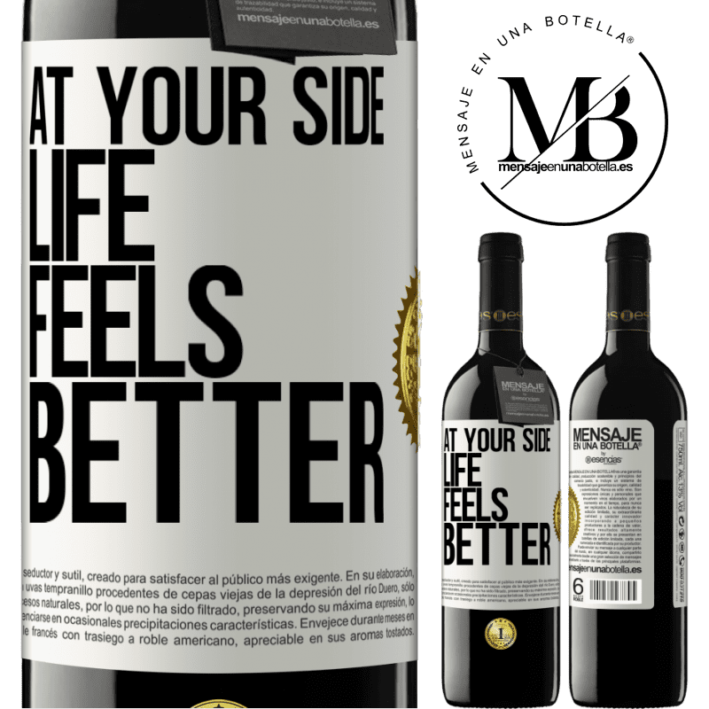 39,95 € Free Shipping | Red Wine RED Edition MBE Reserve At your side life feels better White Label. Customizable label Reserve 12 Months Harvest 2015 Tempranillo