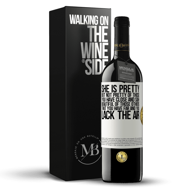 39,95 € Free Shipping | Red Wine RED Edition MBE Reserve She is pretty. But not pretty of those you have close and sigh. Beautiful of those others, that you have far and you lack White Label. Customizable label Reserve 12 Months Harvest 2014 Tempranillo