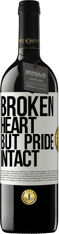 39,95 € Free Shipping | Red Wine RED Edition MBE Reserve The broken heart But pride intact White Label. Customizable label Reserve 12 Months Harvest 2015 Tempranillo