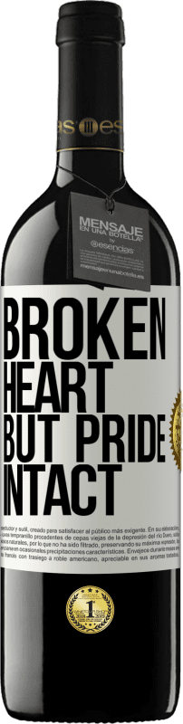 39,95 € Free Shipping | Red Wine RED Edition MBE Reserve The broken heart But pride intact White Label. Customizable label Reserve 12 Months Harvest 2016 Tempranillo