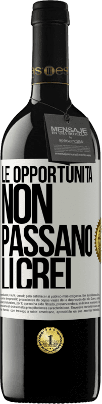 39,95 € Spedizione Gratuita | Vino rosso Edizione RED MBE Riserva Le opportunità non passano. Li crei Etichetta Bianca. Etichetta personalizzabile Riserva 12 Mesi Raccogliere 2016 Tempranillo