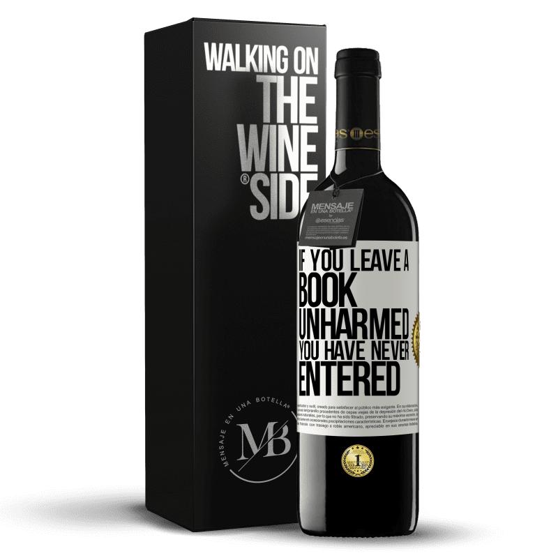 39,95 € Free Shipping | Red Wine RED Edition MBE Reserve If you leave a book unharmed, you have never entered White Label. Customizable label Reserve 12 Months Harvest 2016 Tempranillo