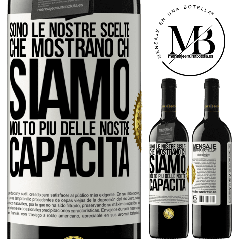 39,95 € Spedizione Gratuita | Vino rosso Edizione RED MBE Riserva Sono le nostre scelte che mostrano chi siamo, molto più delle nostre capacità Etichetta Bianca. Etichetta personalizzabile Riserva 12 Mesi Raccogliere 2014 Tempranillo