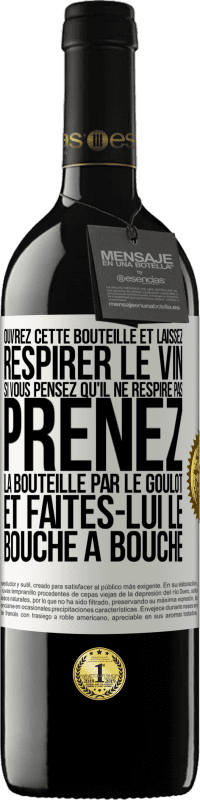 39,95 € Envoi gratuit | Vin rouge Édition RED MBE Réserve Ouvrez cette bouteille et laissez respirer le vin. Si vous pensez qu'il ne respire pas prenez la bouteille par le goulot et fait Étiquette Blanche. Étiquette personnalisable Réserve 12 Mois Récolte 2016 Tempranillo