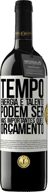 «Tempo, energia e talento podem ser mais importantes que o orçamento» Edição RED MBE Reserva