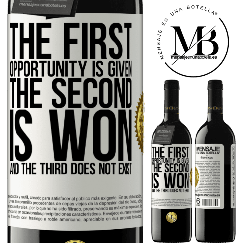 39,95 € Free Shipping | Red Wine RED Edition MBE Reserve The first opportunity is given, the second is won, and the third does not exist White Label. Customizable label Reserve 12 Months Harvest 2016 Tempranillo