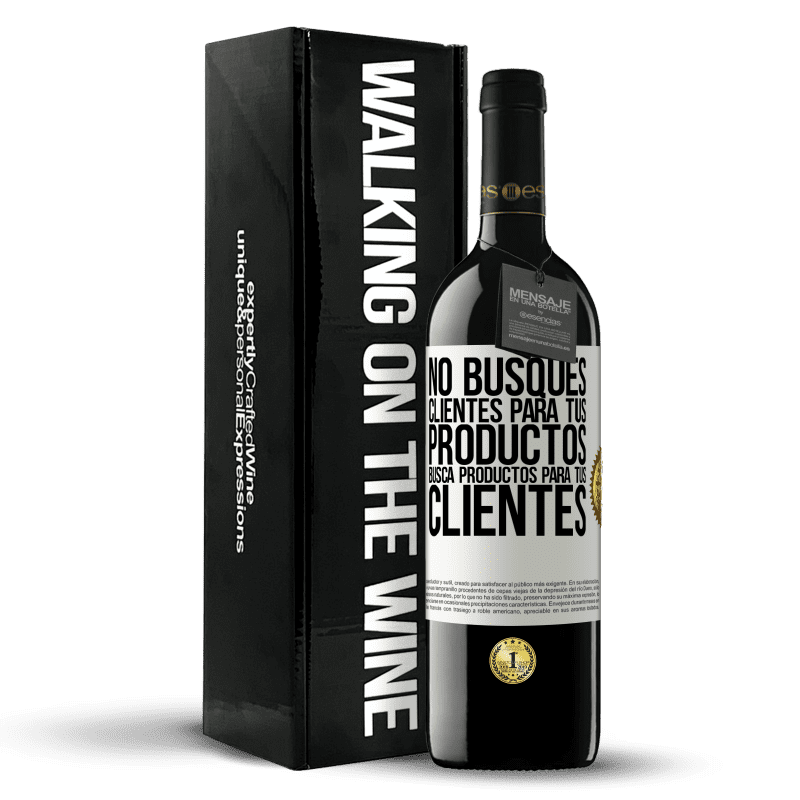 39,95 € Envío gratis | Vino Tinto Edición RED MBE Reserva No busques clientes para tus productos, busca productos para tus clientes Etiqueta Blanca. Etiqueta personalizable Reserva 12 Meses Cosecha 2016 Tempranillo