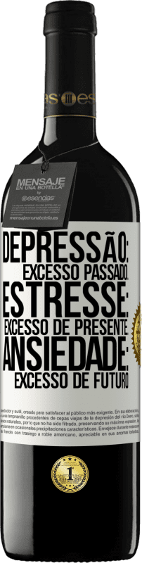 «Depressão: excesso passado. Estresse: excesso de presente. Ansiedade: excesso de futuro» Edição RED MBE Reserva