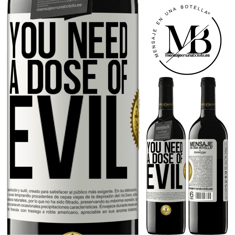 24,95 € Free Shipping | Red Wine RED Edition Crianza 6 Months You need a dose of evil White Label. Customizable label Aging in oak barrels 6 Months Harvest 2019 Tempranillo
