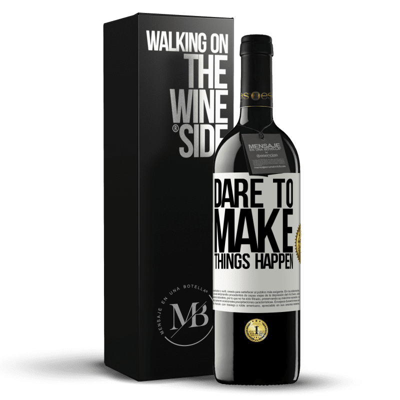 39,95 € Free Shipping | Red Wine RED Edition MBE Reserve Dare to make things happen White Label. Customizable label Reserve 12 Months Harvest 2014 Tempranillo