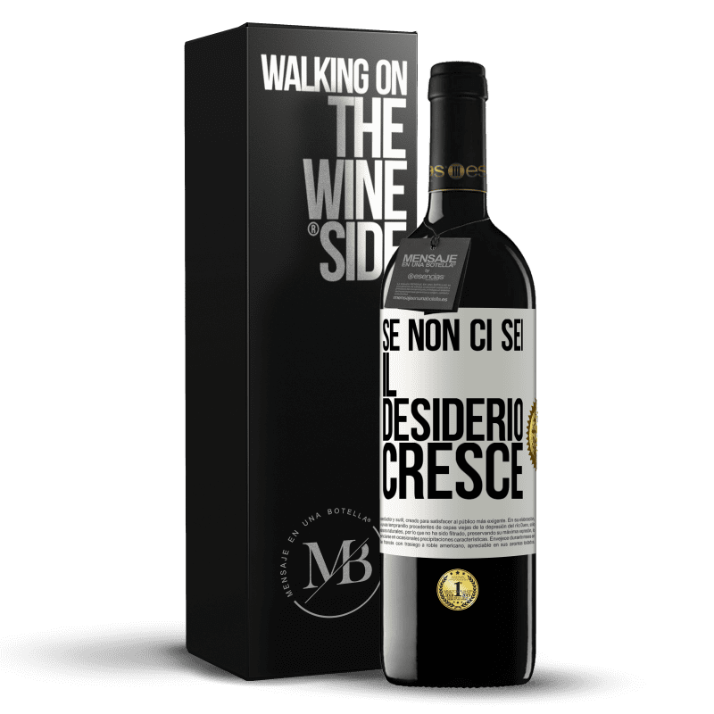 39,95 € Spedizione Gratuita | Vino rosso Edizione RED MBE Riserva Se non ci sei, il desiderio cresce Etichetta Bianca. Etichetta personalizzabile Riserva 12 Mesi Raccogliere 2015 Tempranillo