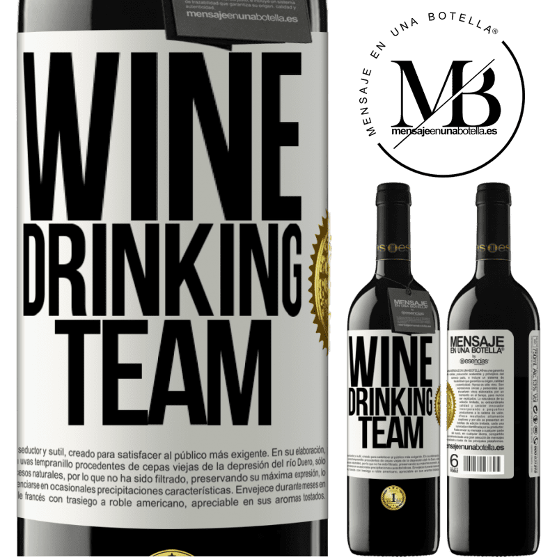 24,95 € Free Shipping | Red Wine RED Edition Crianza 6 Months Wine drinking team White Label. Customizable label Aging in oak barrels 6 Months Harvest 2019 Tempranillo