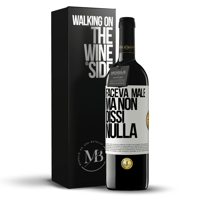 39,95 € Spedizione Gratuita | Vino rosso Edizione RED MBE Riserva Faceva male, ma non dissi nulla Etichetta Bianca. Etichetta personalizzabile Riserva 12 Mesi Raccogliere 2015 Tempranillo