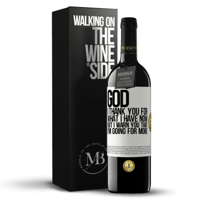 «God, I thank you for what I have now, but I warn you that I'm going for more» RED Edition MBE Reserve