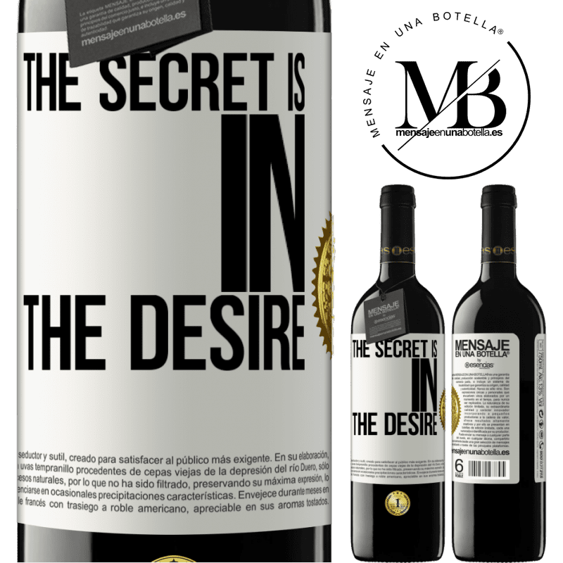 24,95 € Free Shipping | Red Wine RED Edition Crianza 6 Months The secret is in the desire White Label. Customizable label Aging in oak barrels 6 Months Harvest 2019 Tempranillo