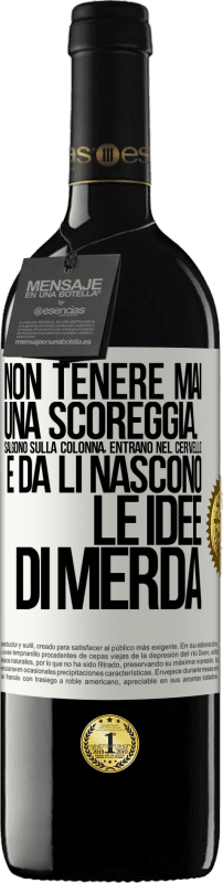 «Non tenere mai una scoreggia. Salgono sulla colonna, entrano nel cervello e da lì nascono le idee di merda» Edizione RED MBE Riserva