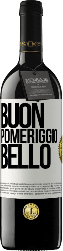 39,95 € | Vino rosso Edizione RED MBE Riserva Buon pomeriggio, bello Etichetta Bianca. Etichetta personalizzabile Riserva 12 Mesi Raccogliere 2015 Tempranillo