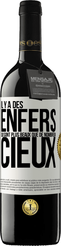 39,95 € | Vin rouge Édition RED MBE Réserve Il y a des enfers qui sont plus beaux que de nombreux cieux Étiquette Blanche. Étiquette personnalisable Réserve 12 Mois Récolte 2015 Tempranillo