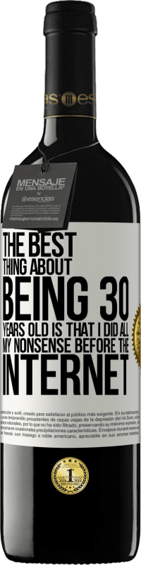 «The best thing about being 30 years old is that I did all my nonsense before the Internet» RED Edition MBE Reserve