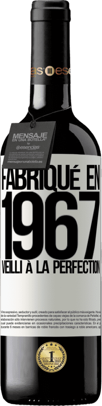 39,95 € | Vin rouge Édition RED MBE Réserve Fabriqué en 1967. Vieilli à la perfection Étiquette Blanche. Étiquette personnalisable Réserve 12 Mois Récolte 2014 Tempranillo
