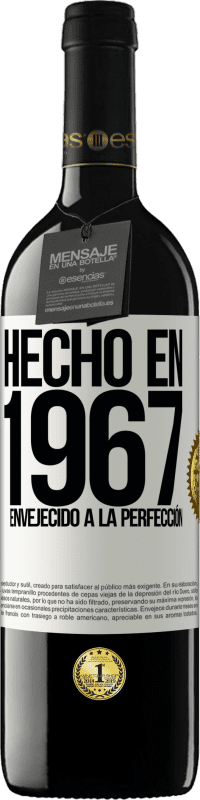 39,95 € | Vino Tinto Edición RED MBE Reserva Hecho en 1967. Envejecido a la perfección Etiqueta Blanca. Etiqueta personalizable Reserva 12 Meses Cosecha 2015 Tempranillo