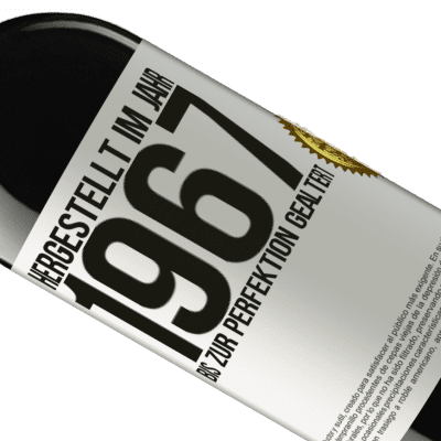 Einzigartige und Persönliche Ausdrücke. «Hergestellt im Jahr 1967. Bis zur Perfektion gealtert» RED Ausgabe MBE Reserve