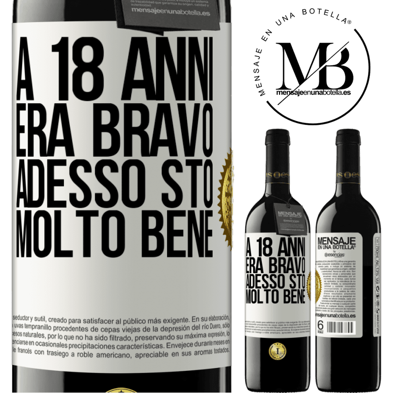 39,95 € Spedizione Gratuita | Vino rosso Edizione RED MBE Riserva A 18 anni era bravo. Adesso sto molto bene Etichetta Bianca. Etichetta personalizzabile Riserva 12 Mesi Raccogliere 2015 Tempranillo