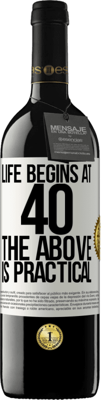39,95 € Free Shipping | Red Wine RED Edition MBE Reserve Life begins at 40. The above is practical White Label. Customizable label Reserve 12 Months Harvest 2016 Tempranillo