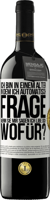 «Ich bin in einem Alter in dem ich automatisch frage, wenn sie mir sagen ich libe dich, wofür?» RED Ausgabe MBE Reserve