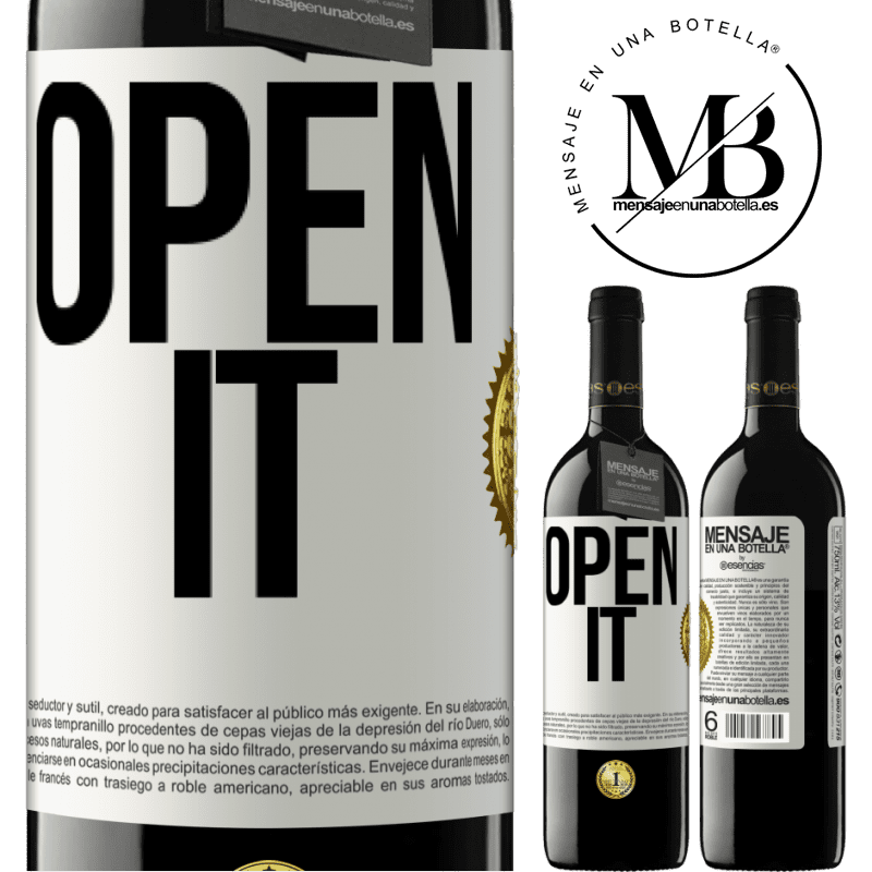 39,95 € Free Shipping | Red Wine RED Edition MBE Reserve Open it White Label. Customizable label Reserve 12 Months Harvest 2015 Tempranillo