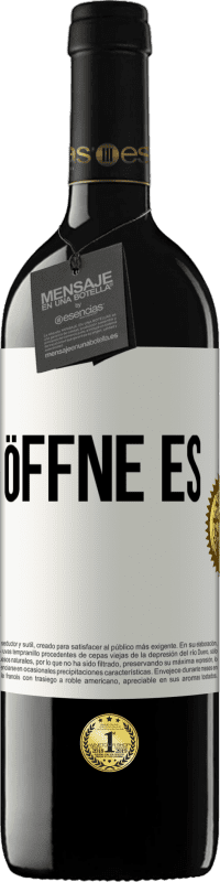 39,95 € | Rotwein RED Ausgabe MBE Reserve Öffne es Weißes Etikett. Anpassbares Etikett Reserve 12 Monate Ernte 2015 Tempranillo