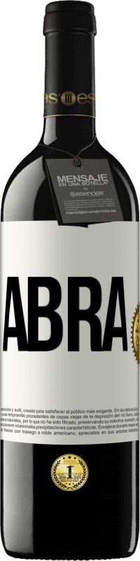39,95 € | Vinho tinto Edição RED MBE Reserva Abra Etiqueta Branca. Etiqueta personalizável Reserva 12 Meses Colheita 2014 Tempranillo