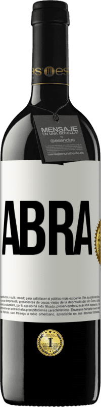 39,95 € Envio grátis | Vinho tinto Edição RED MBE Reserva Abra Etiqueta Branca. Etiqueta personalizável Reserva 12 Meses Colheita 2015 Tempranillo