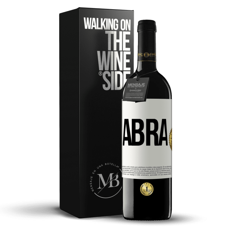 39,95 € Envio grátis | Vinho tinto Edição RED MBE Reserva Abra Etiqueta Branca. Etiqueta personalizável Reserva 12 Meses Colheita 2016 Tempranillo