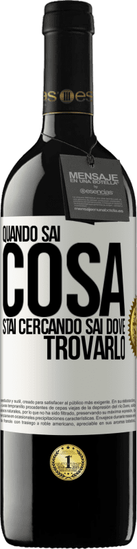 Spedizione Gratuita | Vino rosso Edizione RED MBE Riserva Quando sai cosa stai cercando, sai dove trovarlo Etichetta Bianca. Etichetta personalizzabile Riserva 12 Mesi Raccogliere 2014 Tempranillo