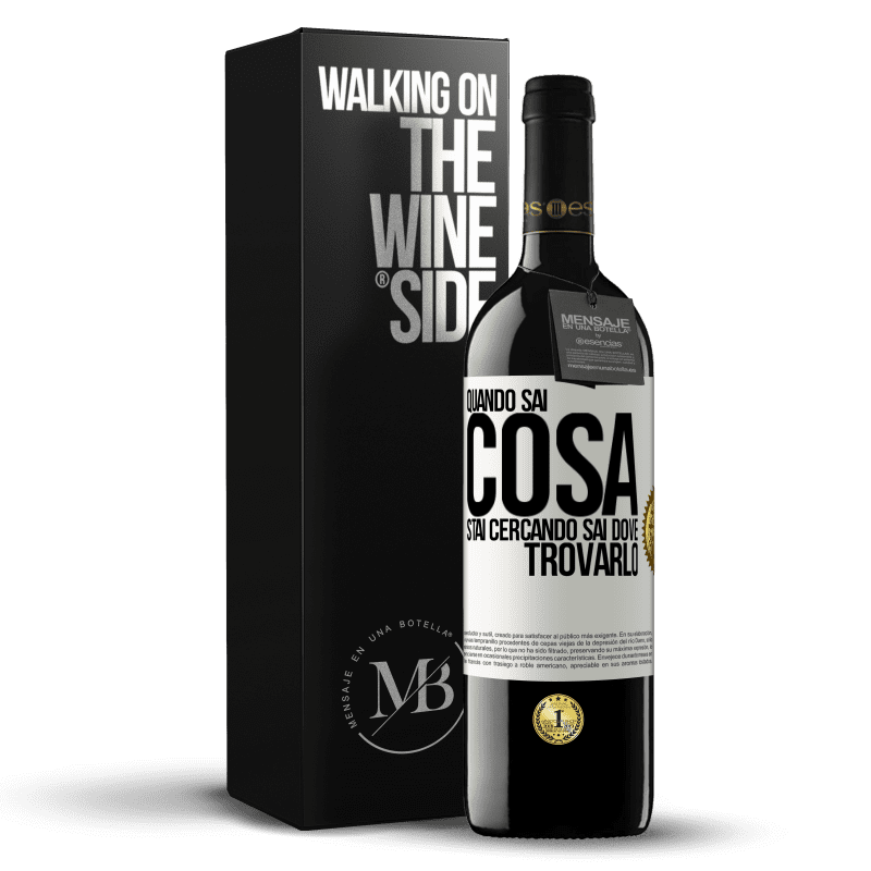 39,95 € Spedizione Gratuita | Vino rosso Edizione RED MBE Riserva Quando sai cosa stai cercando, sai dove trovarlo Etichetta Bianca. Etichetta personalizzabile Riserva 12 Mesi Raccogliere 2014 Tempranillo