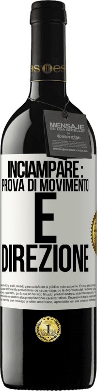 Spedizione Gratuita | Vino rosso Edizione RED MBE Riserva Inciampare: prova di movimento e direzione Etichetta Bianca. Etichetta personalizzabile Riserva 12 Mesi Raccogliere 2014 Tempranillo