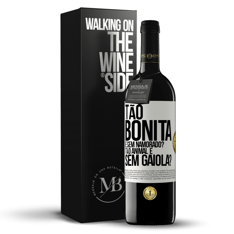 39,95 € Envio grátis | Vinho tinto Edição RED MBE Reserva Tão bonita e sem namorado? Tão animal e sem gaiola? Etiqueta Branca. Etiqueta personalizável Reserva 12 Meses Colheita 2014 Tempranillo