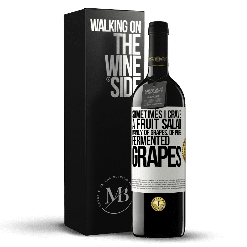 39,95 € Free Shipping | Red Wine RED Edition MBE Reserve Sometimes I crave a fruit salad, mainly of grapes, of pure fermented grapes White Label. Customizable label Reserve 12 Months Harvest 2014 Tempranillo