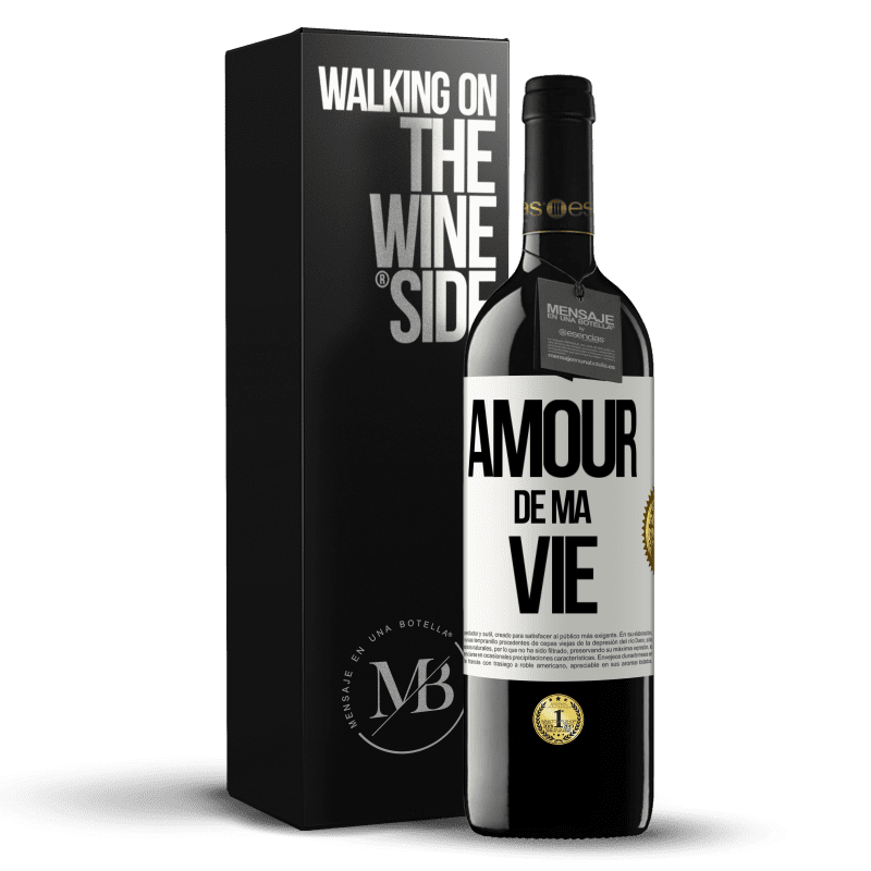 39,95 € Envoi gratuit | Vin rouge Édition RED MBE Réserve Amour de ma vie Étiquette Blanche. Étiquette personnalisable Réserve 12 Mois Récolte 2015 Tempranillo