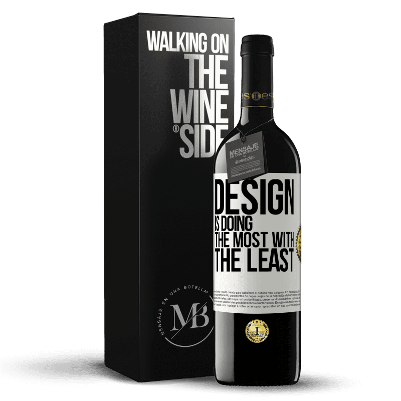 39,95 € Free Shipping | Red Wine RED Edition MBE Reserve Design is doing the most with the least White Label. Customizable label Reserve 12 Months Harvest 2014 Tempranillo