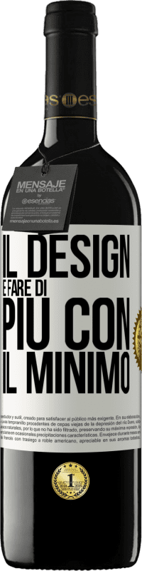 Spedizione Gratuita | Vino rosso Edizione RED MBE Riserva Il design è fare di più con il minimo Etichetta Bianca. Etichetta personalizzabile Riserva 12 Mesi Raccogliere 2014 Tempranillo