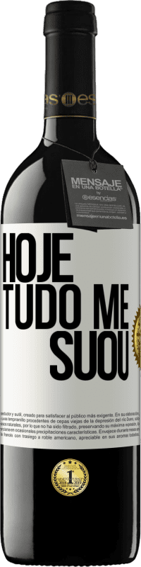 39,95 € | Vinho tinto Edição RED MBE Reserva Hoje tudo me suou Etiqueta Branca. Etiqueta personalizável Reserva 12 Meses Colheita 2014 Tempranillo