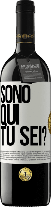 39,95 € Spedizione Gratuita | Vino rosso Edizione RED MBE Riserva Sono qui. Tu sei? Etichetta Bianca. Etichetta personalizzabile Riserva 12 Mesi Raccogliere 2016 Tempranillo