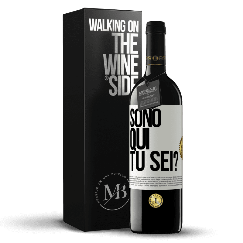 39,95 € Spedizione Gratuita | Vino rosso Edizione RED MBE Riserva Sono qui. Tu sei? Etichetta Bianca. Etichetta personalizzabile Riserva 12 Mesi Raccogliere 2014 Tempranillo