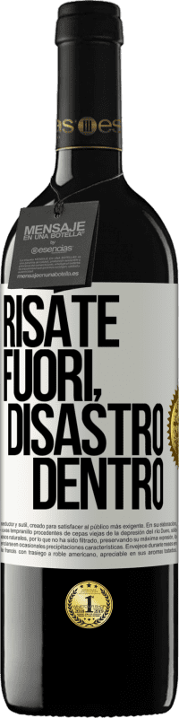 39,95 € | Vino rosso Edizione RED MBE Riserva Risate fuori, disastro dentro Etichetta Bianca. Etichetta personalizzabile Riserva 12 Mesi Raccogliere 2015 Tempranillo